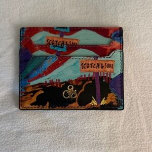 Scotch & Soda Multicolor Abstract Card Holder
